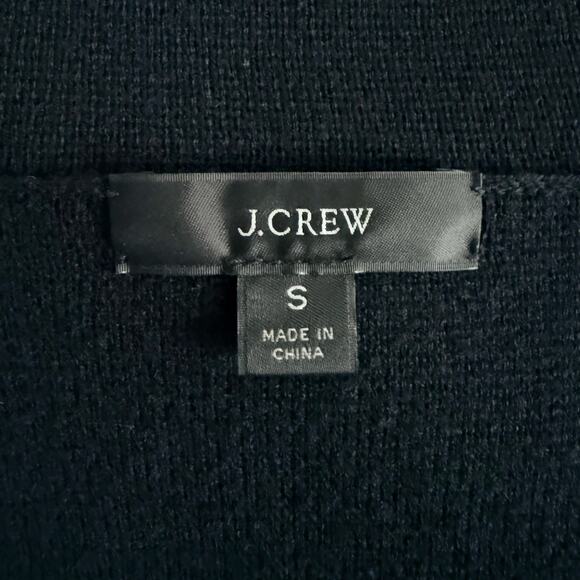 J. Crew Eloise Sweater Blazer Black Knit Open Cardigan Size Small BA552 Work - Picture 2 of 9